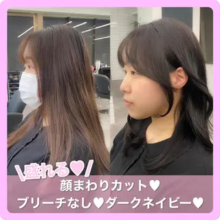 セミロング カラー 推しヘア🎀 NATSUNEのヘアスタイル