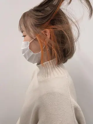 ミディアム ヨシモトリョウ 髪質改善/美髪のヘアスタイル