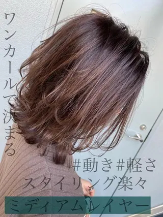 ミディアム PSY(サイ)池袋 金田尚久🎨のヘアスタイル