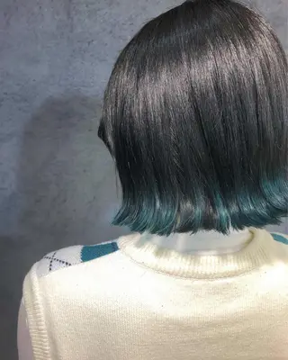 ミディアム カラー ヘアアレンジ メンズ キッズ ネイル マツエク・マツパ 透明感カラー🤎 ゆりのヘアスタイル