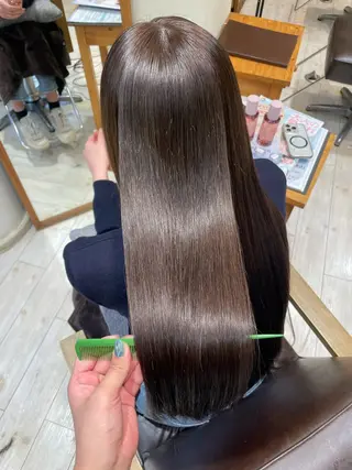 ロング カラー アレンジ🎀ツヤ髪✨ 北野亜優実‪🌱‬のヘアスタイル