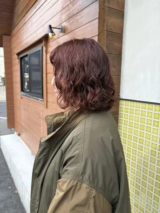ショート カラー パーマ 五十嵐 雄毅のヘアスタイル
