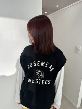 ミディアム カラー レイヤー/ナチュラル 💐nao.のヘアスタイル