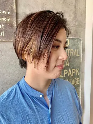 ショート カラー KEN KENのヘアスタイル