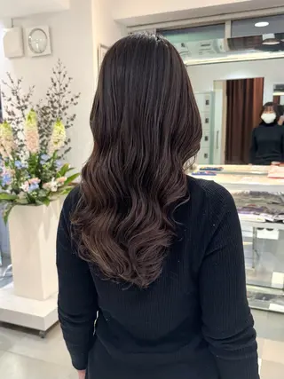 ロング パーマ デジタルパーマ 🌀ボブ　萩原　龍のヘアスタイル