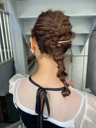 ヘアアレンジ ari/ヘアセット レイヤーカット✂︎のヘアスタイル