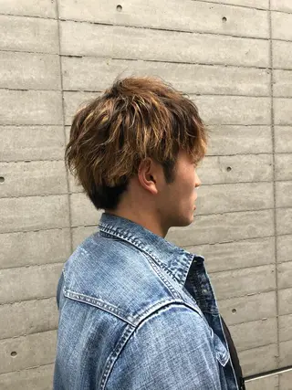 メンズ ✨色持ちの良い艶 カラー✨蟹江真世のヘアスタイル