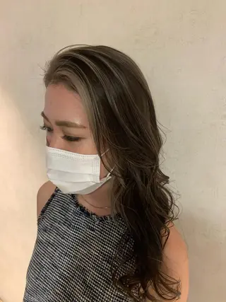 セミロング 市村 正義のヘアスタイル
