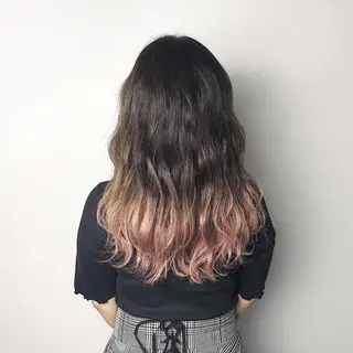 ミディアム カラー カラーモデル募集中 美容室ハピスのヘアスタイル