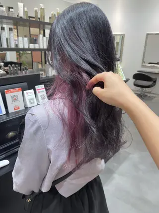 ロング カラー ヘアアレンジ 小倉 愛里のヘアスタイル