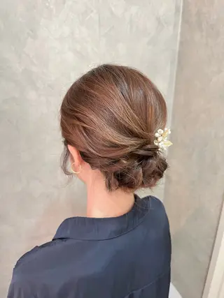 ミディアム 参列♡デートゆるふわ ヘアメイク🎀みゆうのヘアスタイル