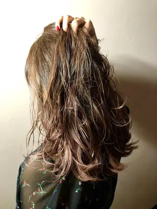 ロング カラー 店長 小池アキトのヘアスタイル