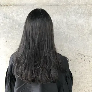 ロング カラー 暗髪とオリーブ🌿 渡辺拓人のヘアスタイル