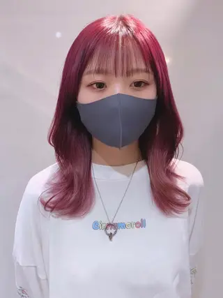 ミディアム カラー ヘアアレンジ 柔らか垢抜けｶﾗｰと ｶｯﾄ🫧ASUKAのヘアスタイル