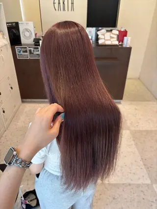 ロング カラー 縮毛矯正/髪質改善 /山田梨央のヘアスタイル