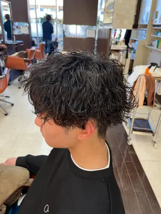 ショート パーマ メンズ 🧊メンズ特化🧊 高木航希のヘアスタイル