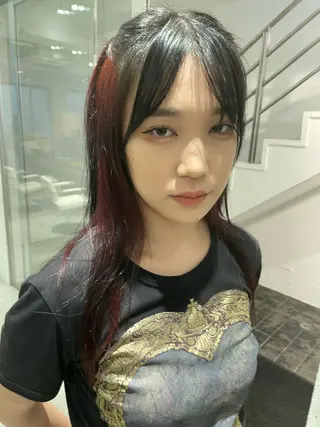 ロング カラー スパイラルパーマ 🌐hina⭐️のヘアスタイル