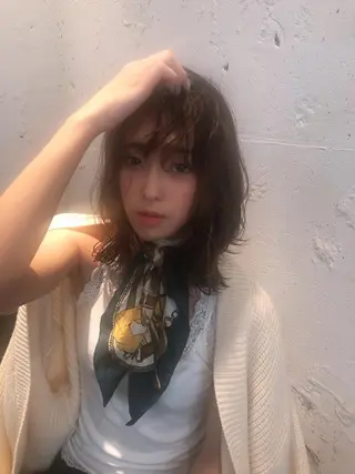 ミディアム カラー レイヤーカット🎀 kanaのヘアスタイル