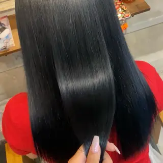 ロング 🎀カット 縮毛矯正 モデル /烏丸御池のヘアスタイル