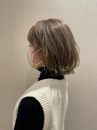 ミディアム カラー 🫧透明感カラー🫧 古川穂果のヘアスタイル