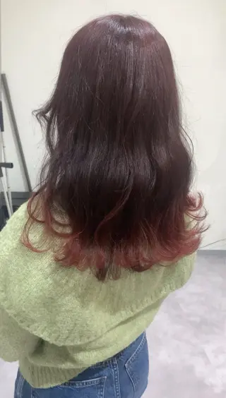 ミディアム カラー 癖毛改善縮毛矯正 /中山なかやまのヘアスタイル