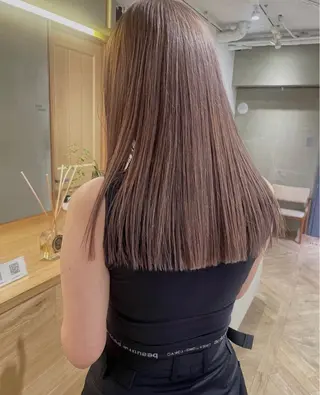 ロング 似合わせレイヤー ＆透明感カラーのヘアスタイル