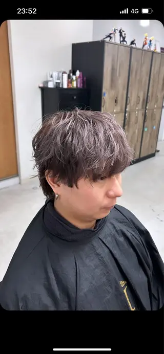 カラー メンズ カズキ🌼曲がる 縮毛矯正のヘアスタイル