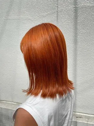 ミディアム カラー オカモト ミユウのヘアスタイル