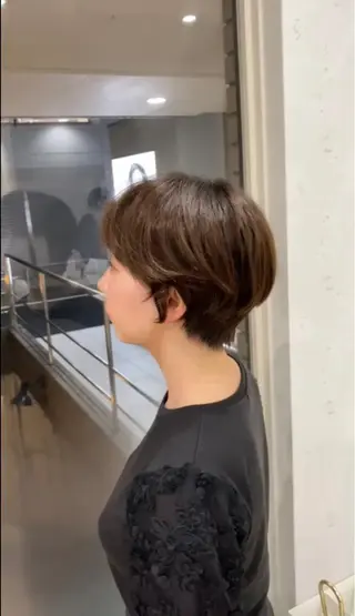 パーマ 🫧似合わせショート イシダ🫧のヘアスタイル