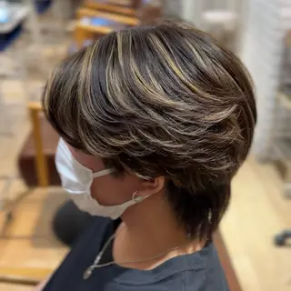 メンズ メンズカット/毛流れ メンズパーマ/ヤナイのヘアスタイル