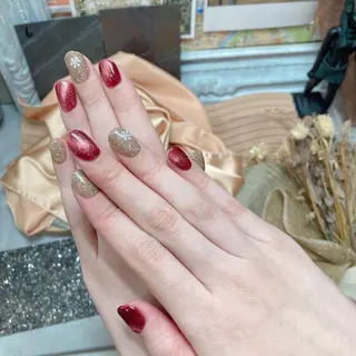 ミディアム ネイル Reonail 💕Kana💕のネイルデザイン