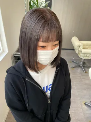 ミディアム カラー 髪質改善/大阪守口市 🐣Ria‪🐣のヘアスタイル