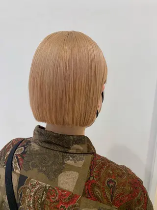 ショート ぱつっとボブ/ 小野あかねのヘアスタイル