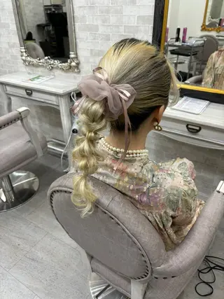 ヘアアレンジ ヘアセット☆ 髪質改善カラー☆まいのヘアスタイル