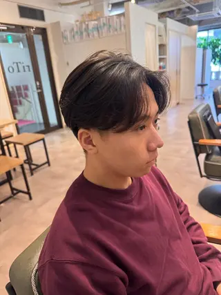 ミディアム パーマ メンズ AYAKA/メンズ パーマ/四条烏丸のヘアスタイル