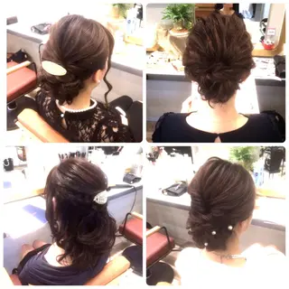 ヘアアレンジ 似合わせカットカラー 望月一生のヘアスタイル