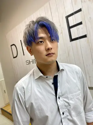 ミディアム カラー 渋谷【メンズ職人】 ツイスパ・メッシュのヘアスタイル