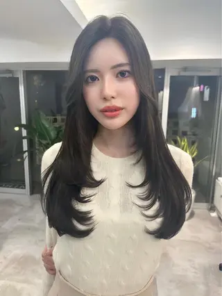 ロング カラー 韓国ヘア 店長NEGIのヘアスタイル
