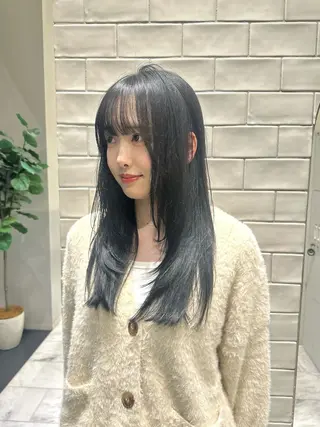 ロング カラー 矢野 晃平のヘアスタイル