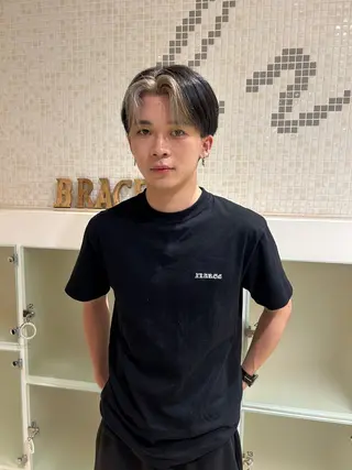 カラー メンズ 西手 海翔のヘアスタイル