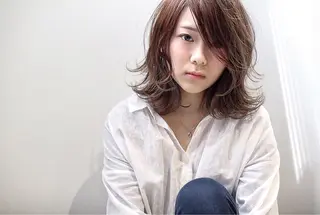 ミディアム 土井 浩輔のヘアスタイル