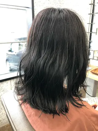 ロング カラー メンズ カノエ 松江学園店のヘアスタイル