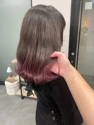 ミディアム カラー uru" すずきさゆりのヘアスタイル