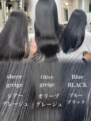 セミロング カラー パーマ ヘアアレンジ メンズ キッズ 🦋韓国レイヤー｜ 透明感グレージュ🦋のヘアスタイル