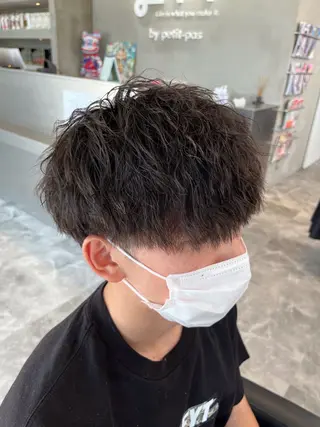 パーマ メンズ ⚡️メンズ/波巻き/ 片岡篤宣/水戸⚡️のヘアスタイル