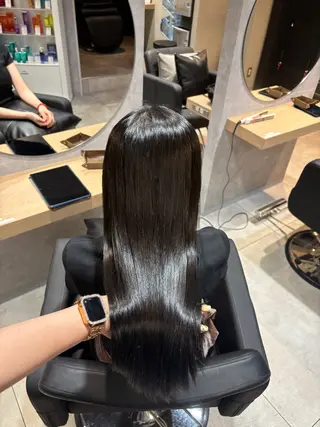 ロング カラー mok 🫧ayaneのヘアスタイル