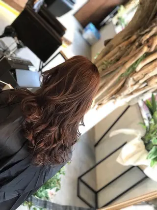 ロング カラー パーマ 高津3ピースドライ ヘッドスパ・ヒゲ脱毛のエステ・リラクイメージ