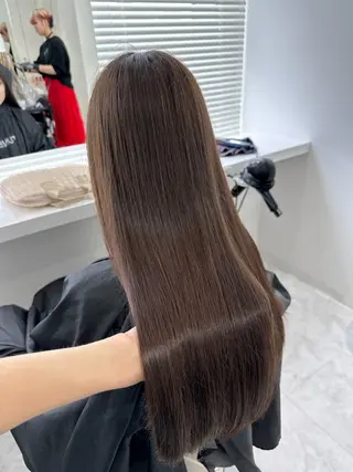 ロング ヘアアレンジ 🫧モテる💗ダメー ジレスハイトーン🫧のヘアスタイル