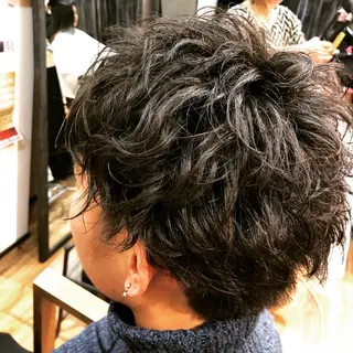 ショート パーマ メンズ taishi taishiのヘアスタイル