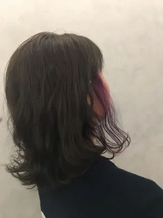 ミディアム カラー ︎︎🧸 ユリ ︎︎🧸のヘアスタイル